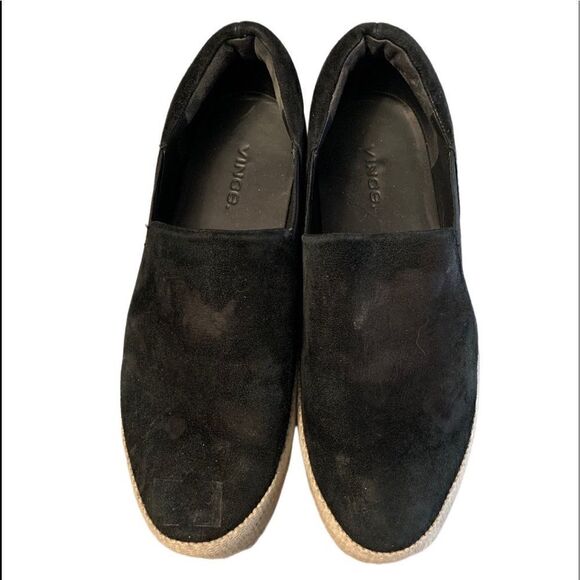 Vince Wilden Platform Espadrille Black Shoes Sz 7 - Picture 2 of 9